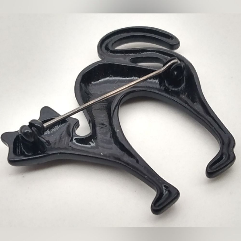 Black Cat Brooch Jewelry Pin - Picture 7 of 8